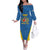 Personalized Italy Lazio Off The Shoulder Long Sleeve Dress Inspiration Flags Style