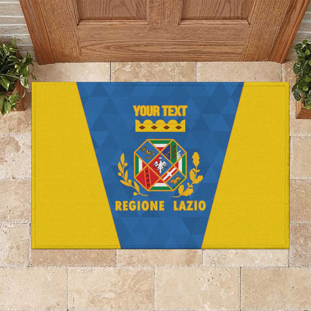 Personalized Italy Lazio Rubber Doormat Inspiration Flags Style