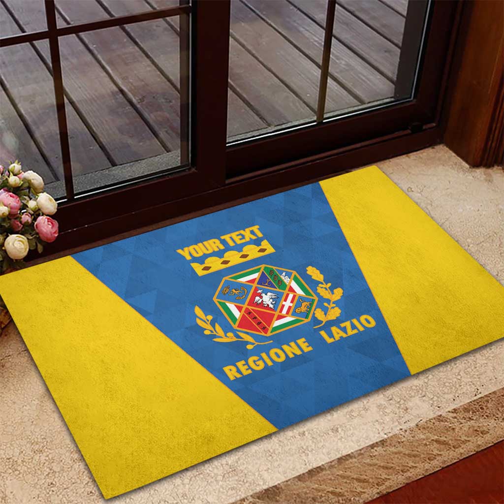 Personalized Italy Lazio Rubber Doormat Inspiration Flags Style