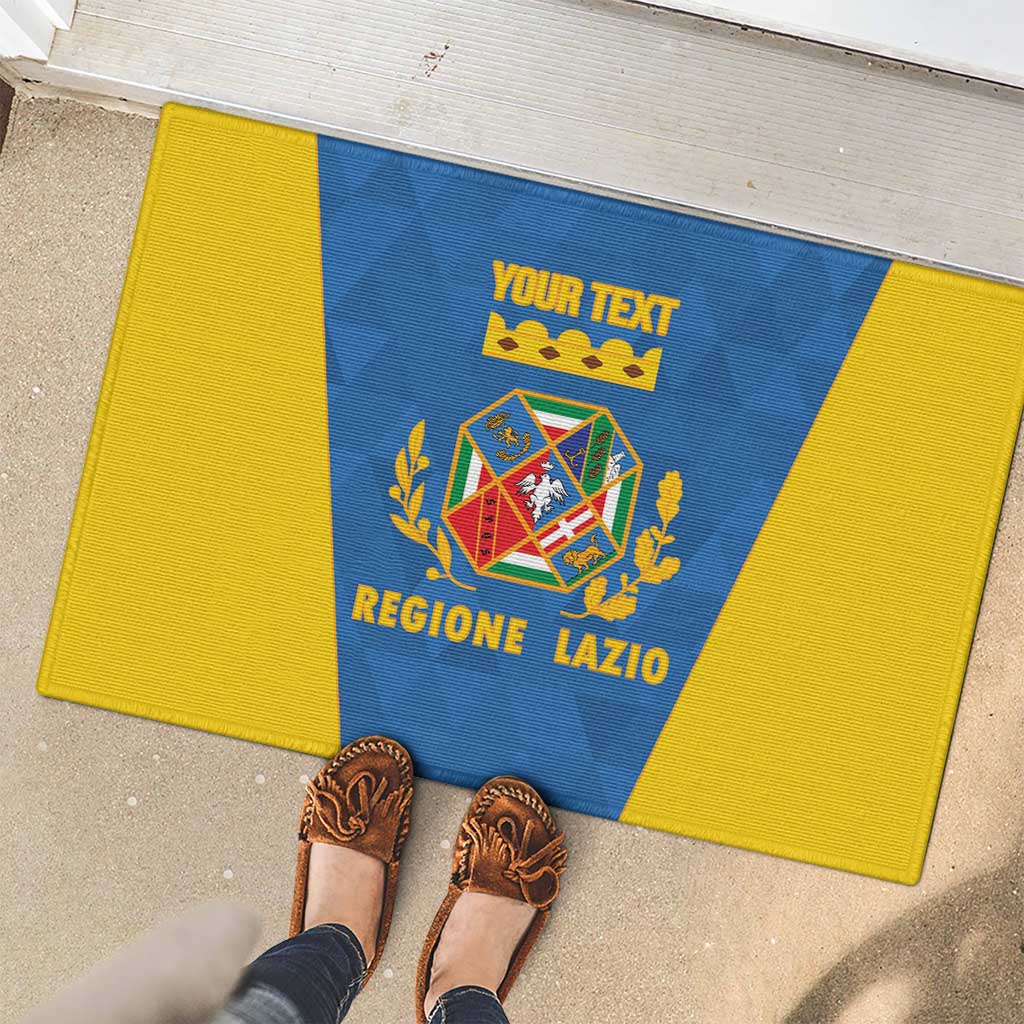 Personalized Italy Lazio Rubber Doormat Inspiration Flags Style
