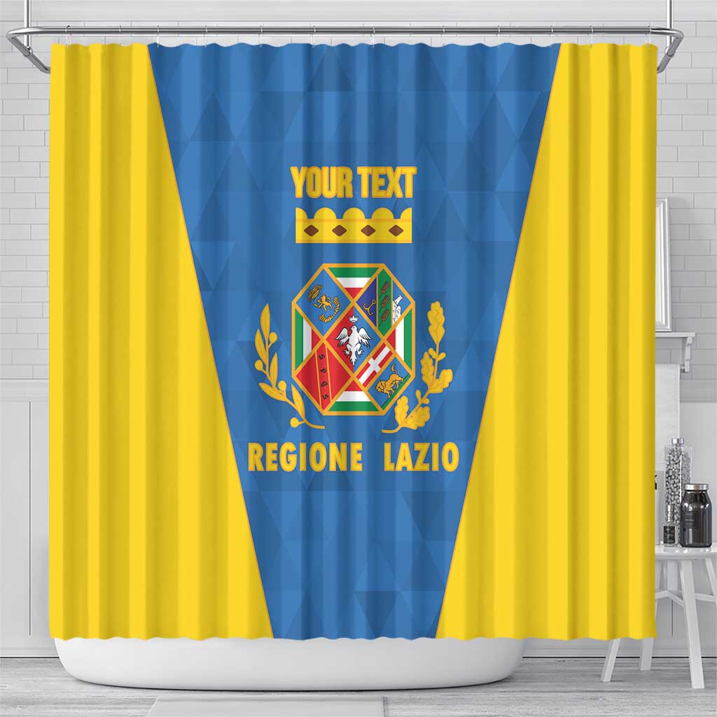 Personalized Italy Lazio Shower Curtain Inspiration Flags Style