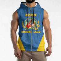 Personalized Italy Lazio Sleeveless Zip Hoodie Inspiration Flags Style - Wonder Print Shop