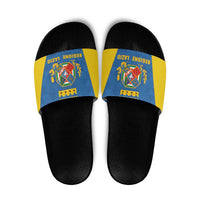 Personalized Italy Lazio Slide Sandals Inspiration Flags Style - Wonder Print Shop