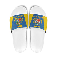 Personalized Italy Lazio Slide Sandals Inspiration Flags Style - Wonder Print Shop