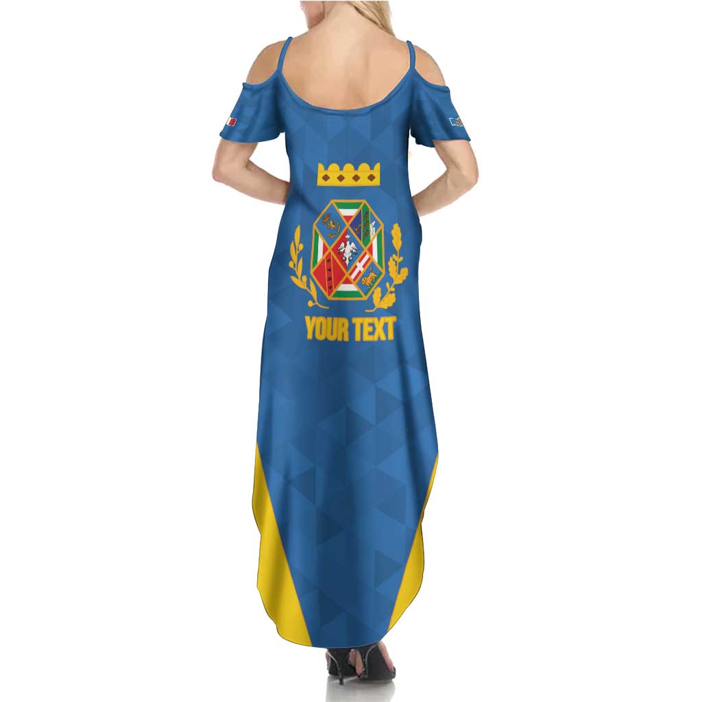 Personalized Italy Lazio Summer Maxi Dress Inspiration Flags Style