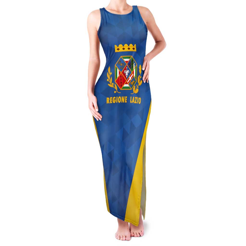 Personalized Italy Lazio Tank Maxi Dress Inspiration Flags Style
