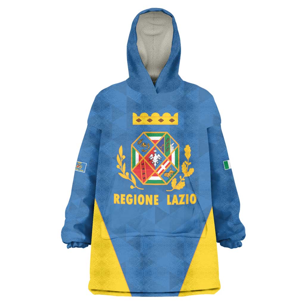 Personalized Italy Lazio Wearable Blanket Hoodie Inspiration Flags Style