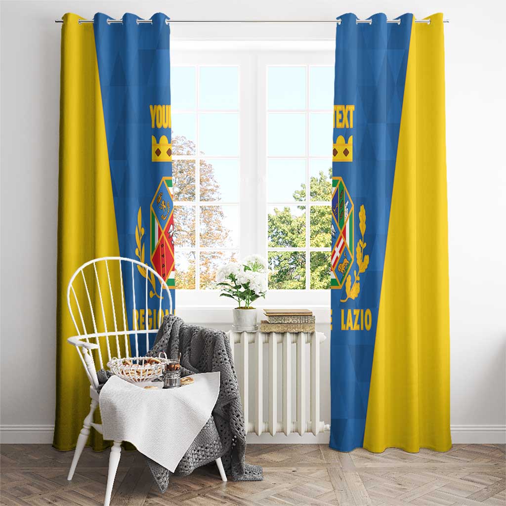 Personalized Italy Lazio Window Curtain Inspiration Flags Style