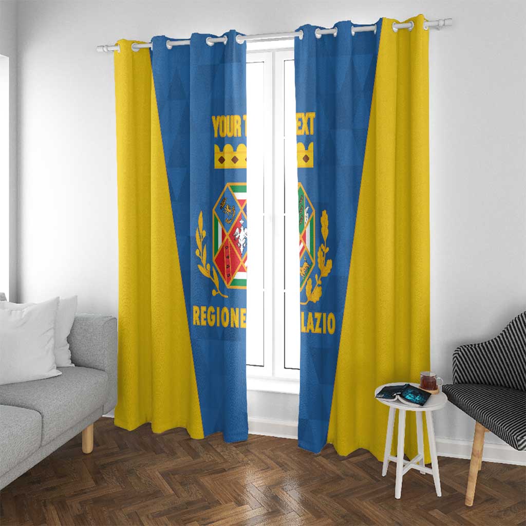 Personalized Italy Lazio Window Curtain Inspiration Flags Style