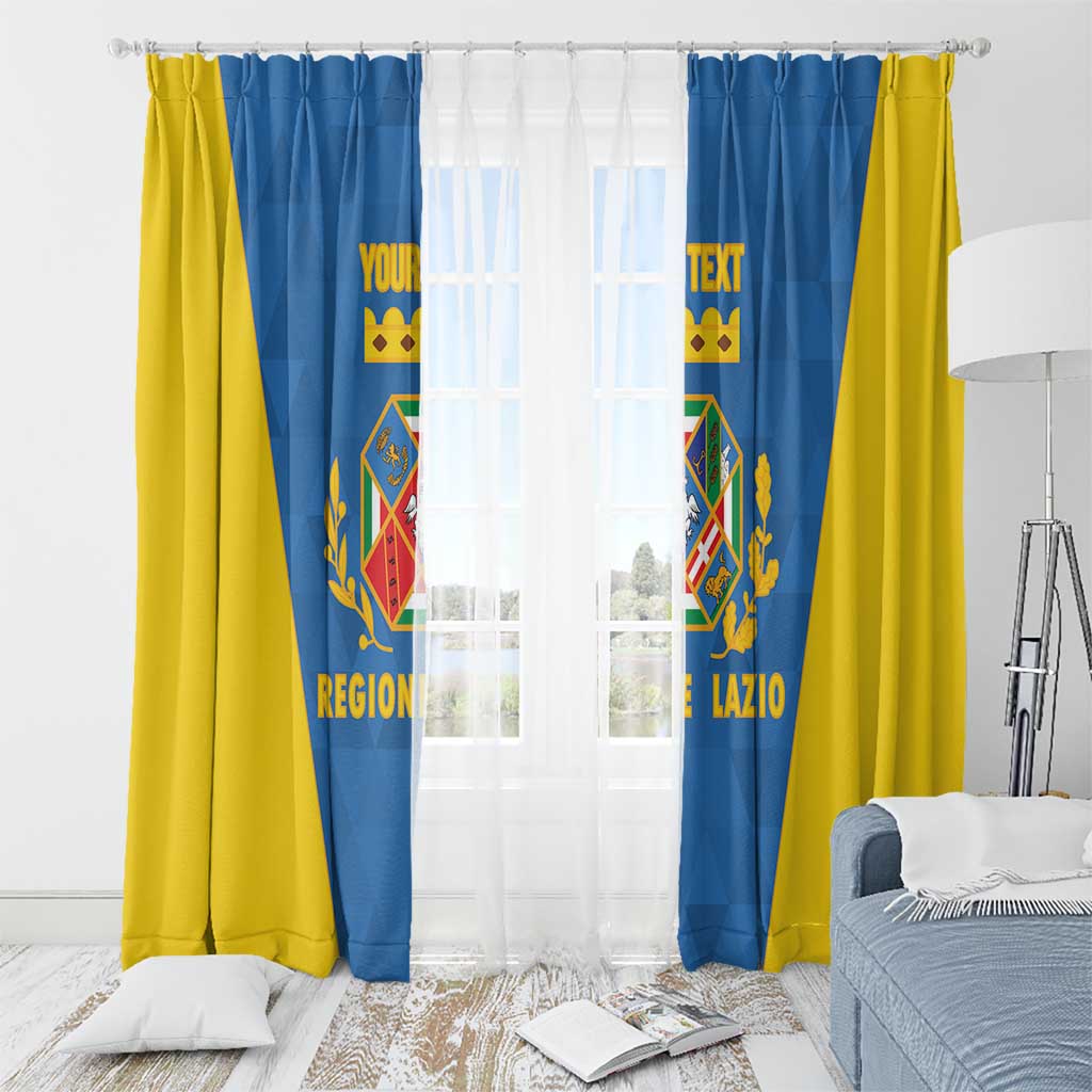 Personalized Italy Lazio Window Curtain Inspiration Flags Style