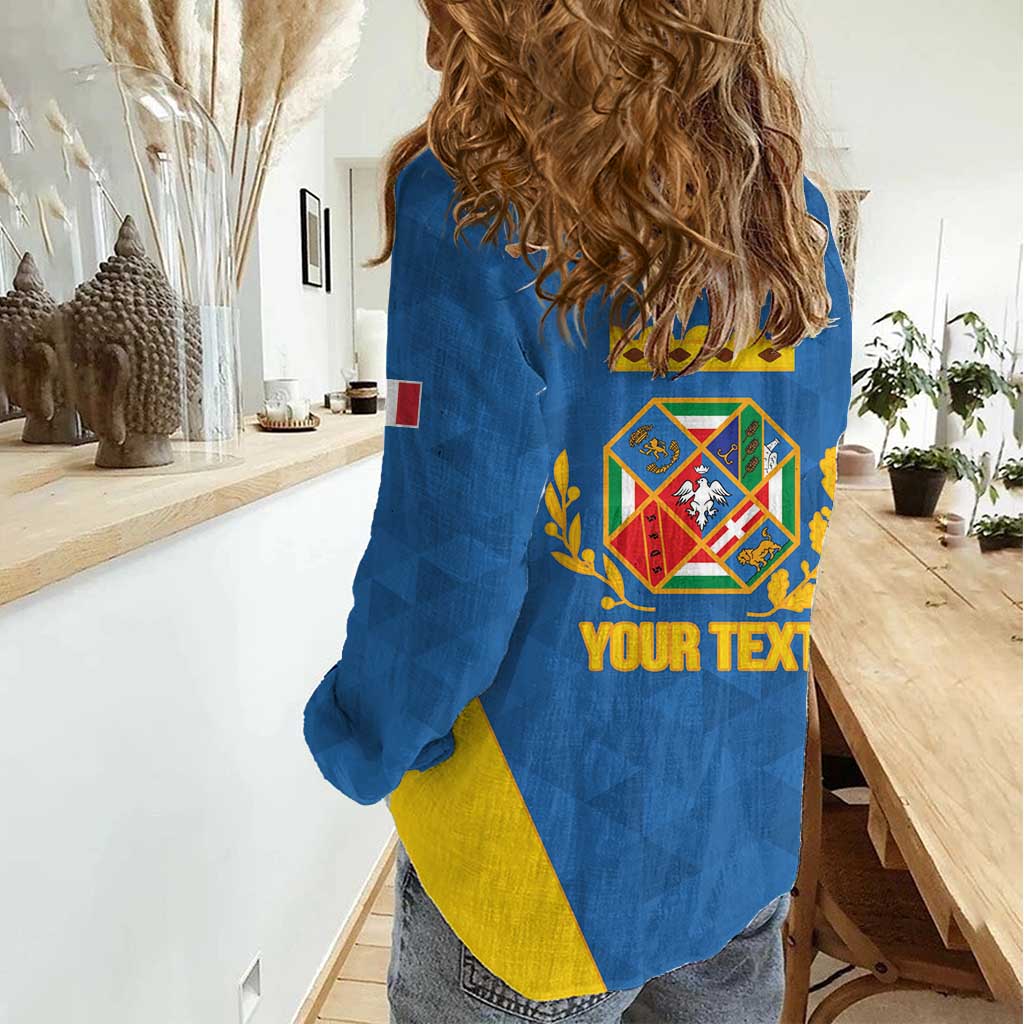 Personalized Italy Lazio Women Casual Shirt Inspiration Flags Style