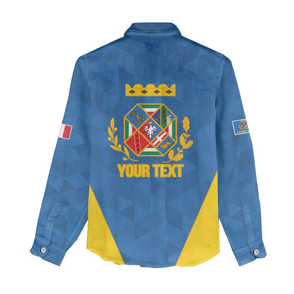 Personalized Italy Lazio Women Casual Shirt Inspiration Flags Style