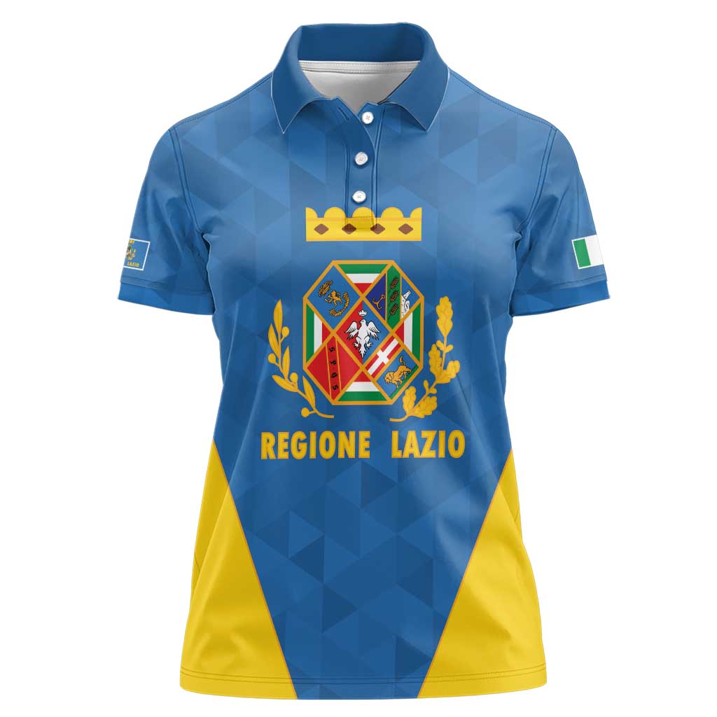 Personalized Italy Lazio Women Polo Shirt Inspiration Flags Style