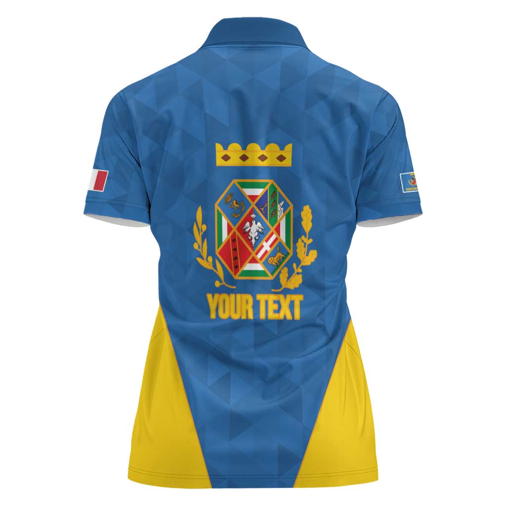 Personalized Italy Lazio Women Polo Shirt Inspiration Flags Style