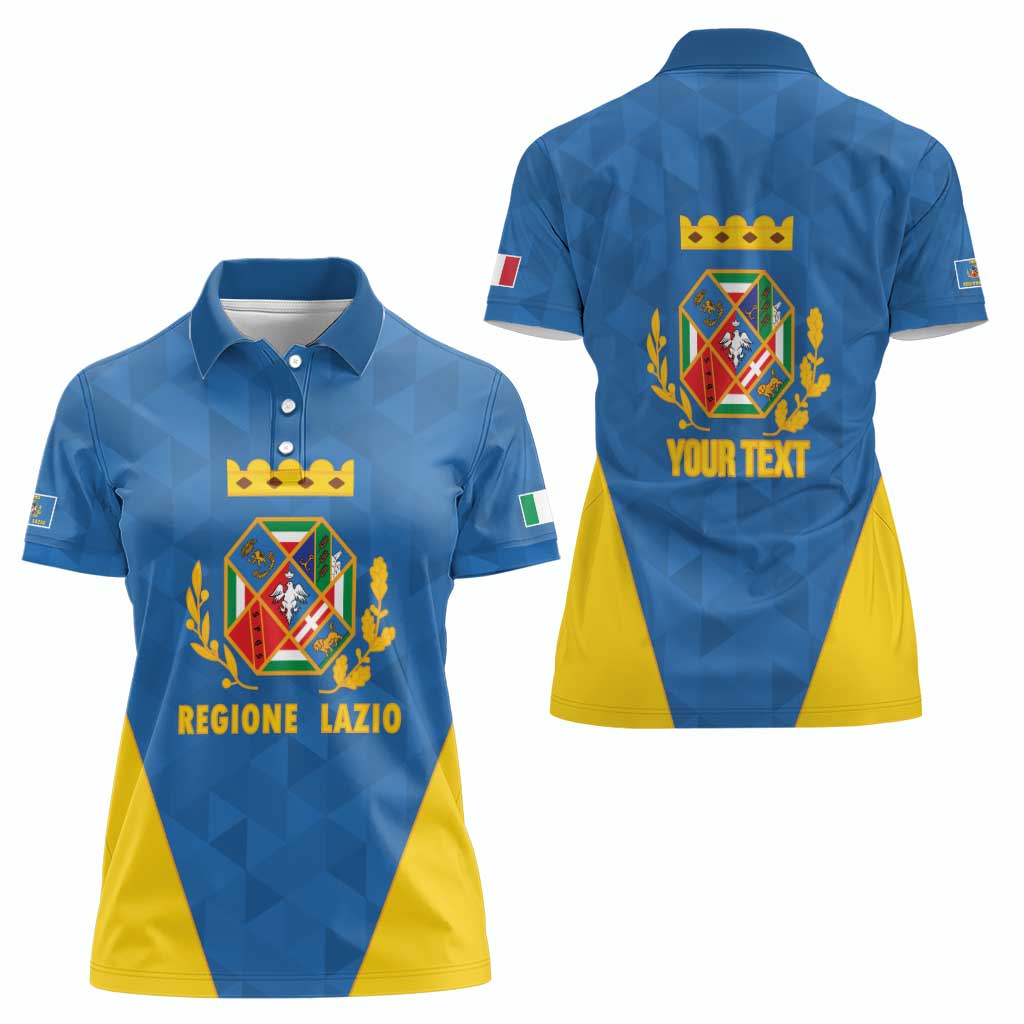 Personalized Italy Lazio Women Polo Shirt Inspiration Flags Style