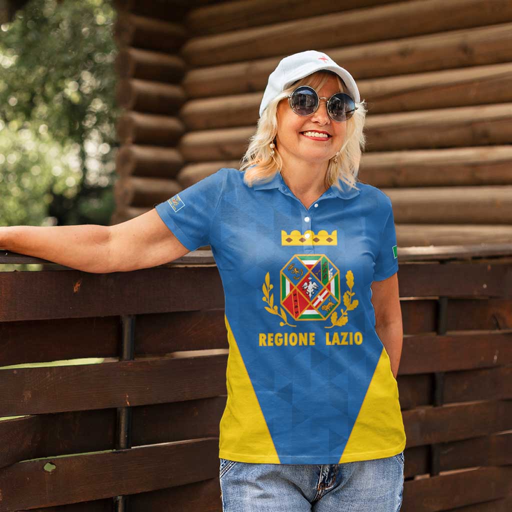 Personalized Italy Lazio Women Polo Shirt Inspiration Flags Style