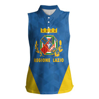 Personalized Italy Lazio Women Sleeveless Polo Shirt Inspiration Flags Style