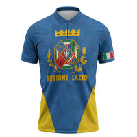 Personalized Italy Lazio Zipper Polo Shirt Inspiration Flags Style - Wonder Print Shop