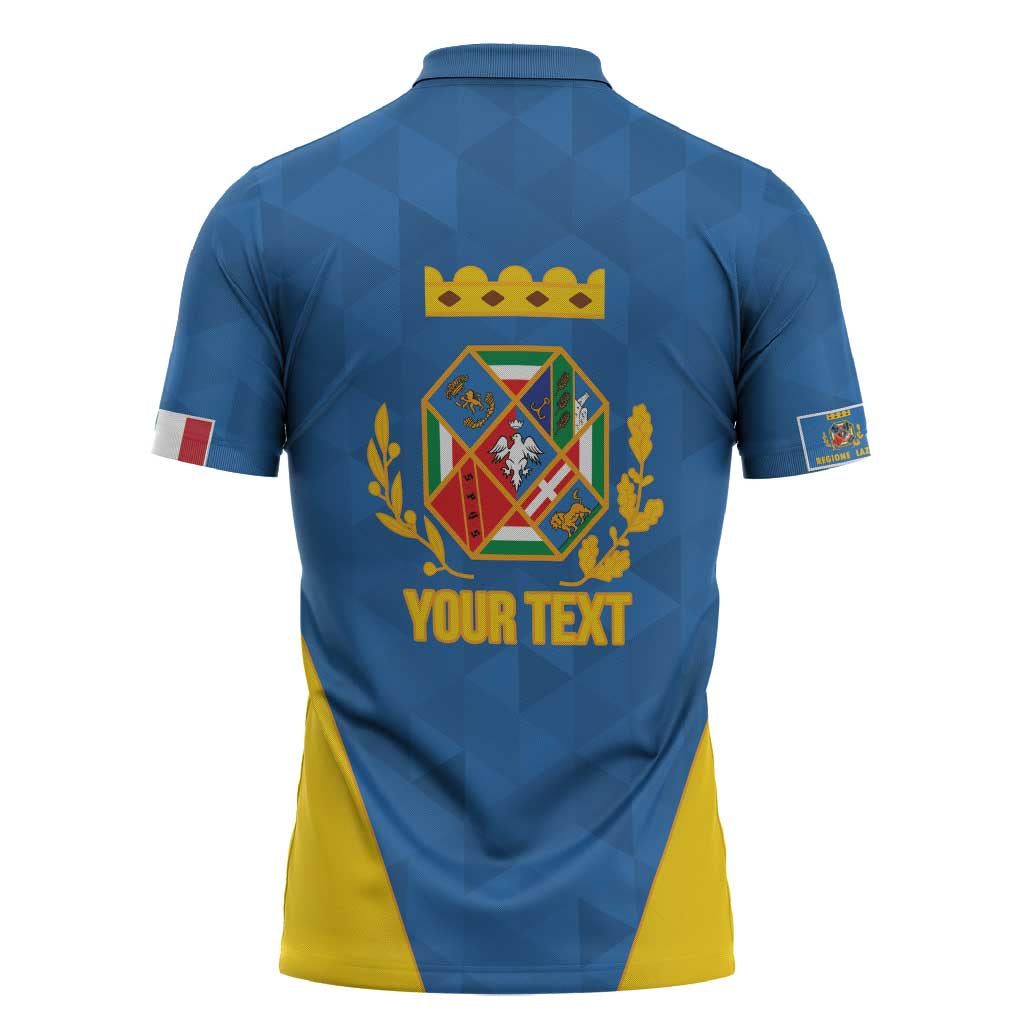 Personalized Italy Lazio Zipper Polo Shirt Inspiration Flags Style - Wonder Print Shop