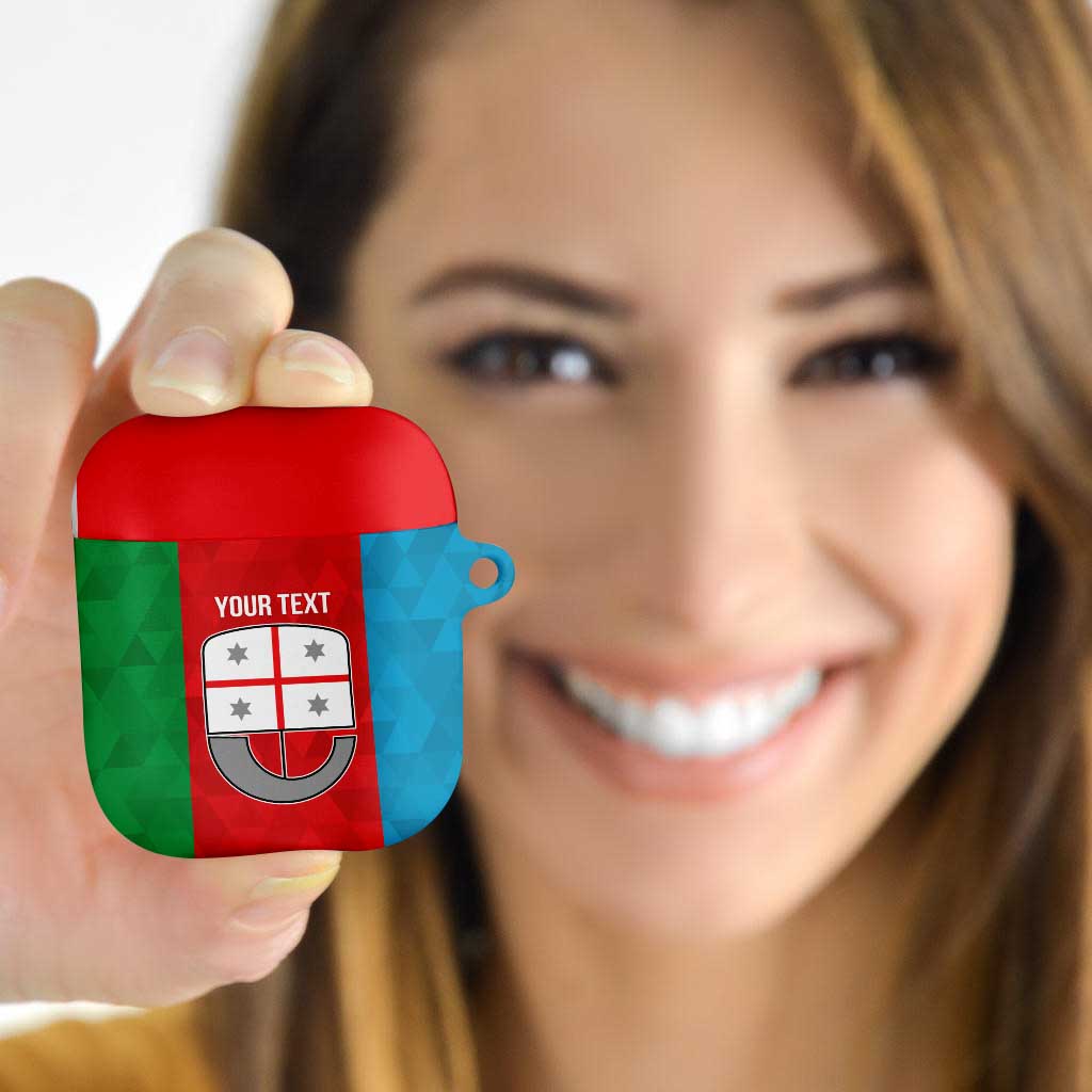 Personalized Italy Liguria AirPods Case Inspiration Flags Style - Wonder Print Shop