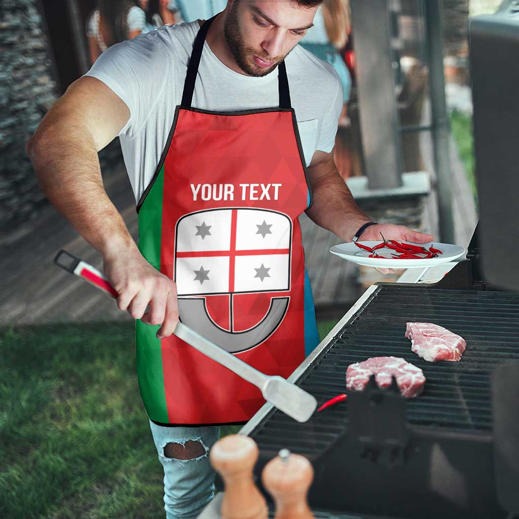 Personalized Italy Liguria Apron Inspiration Flags Style - Wonder Print Shop