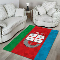 Personalized Italy Liguria Area Rug Inspiration Flags Style