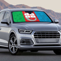 Personalized Italy Liguria Auto Sun Shade Inspiration Flags Style - Wonder Print Shop