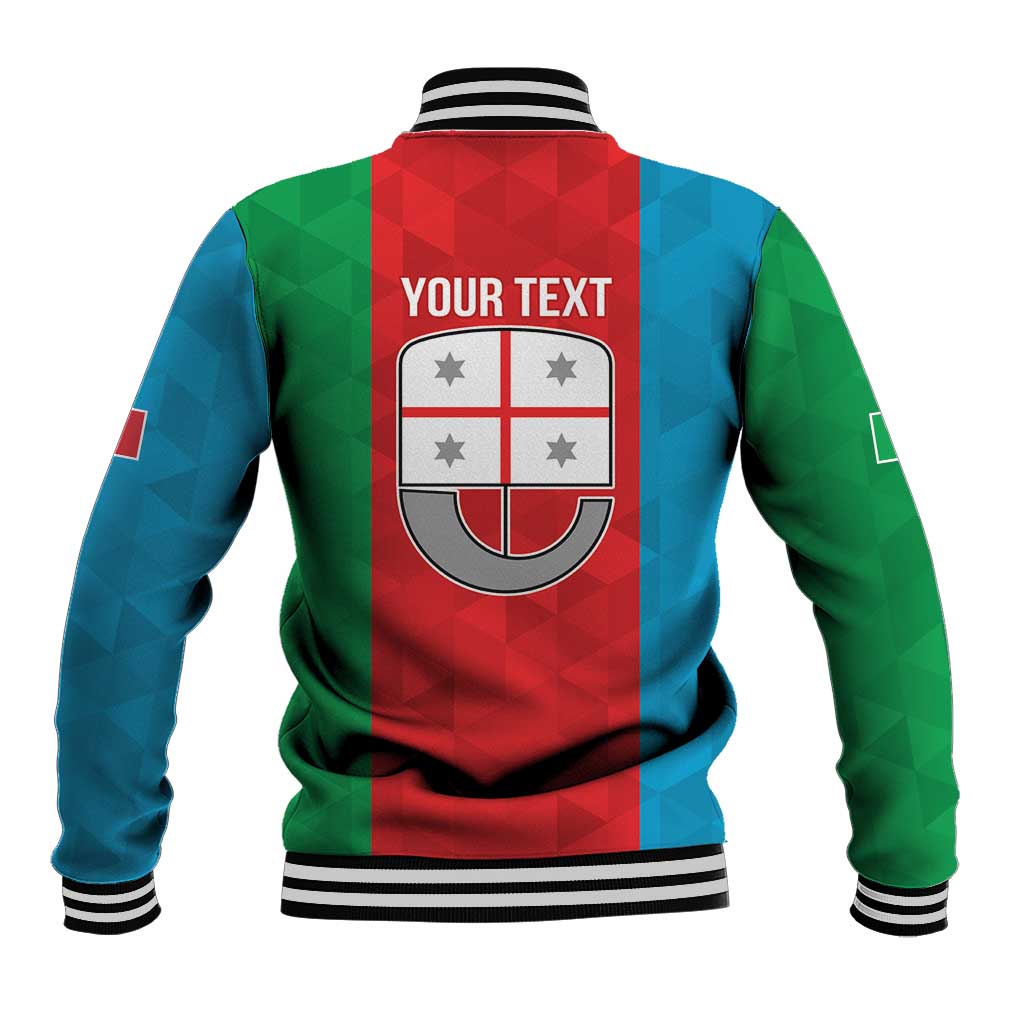 Personalized Italy Liguria Baseball Jacket Inspiration Flags Style