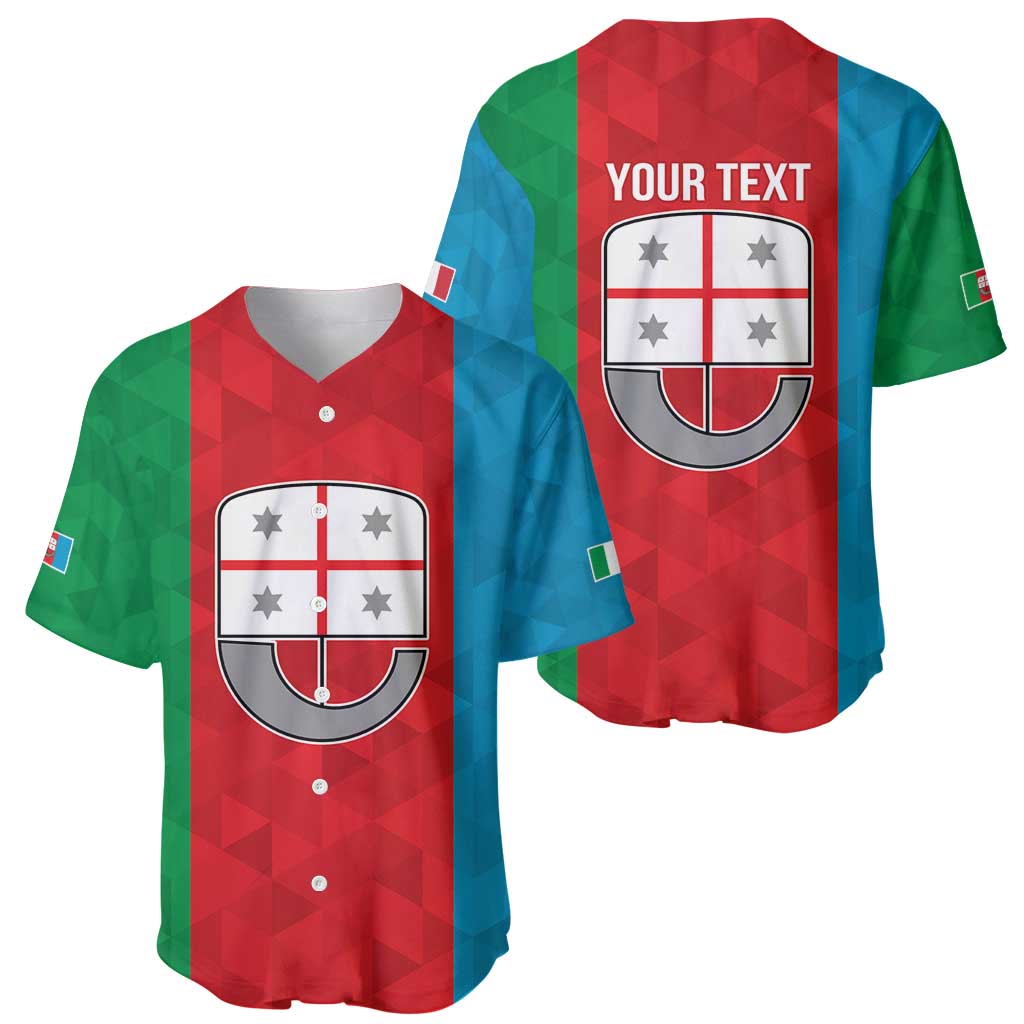 Personalized Italy Liguria Baseball Jersey Inspiration Flags Style