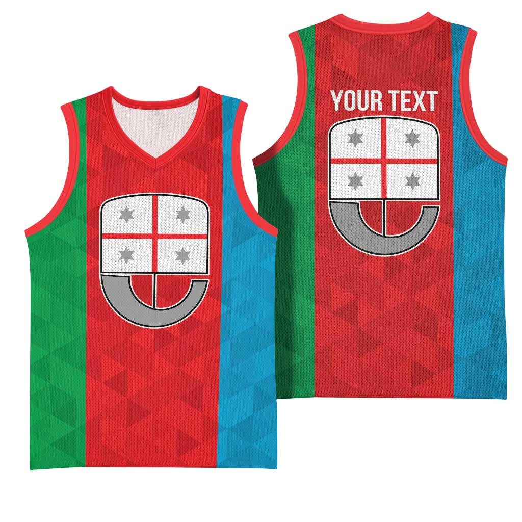 Personalized Italy Liguria Basketball Jersey Inspiration Flags Style - Wonder Print Shop