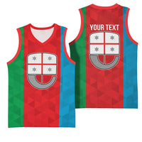 Personalized Italy Liguria Basketball Jersey Inspiration Flags Style - Wonder Print Shop