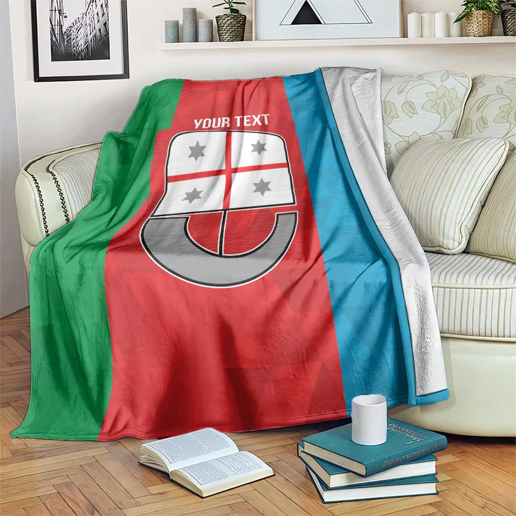 Personalized Italy Liguria Blanket Inspiration Flags Style