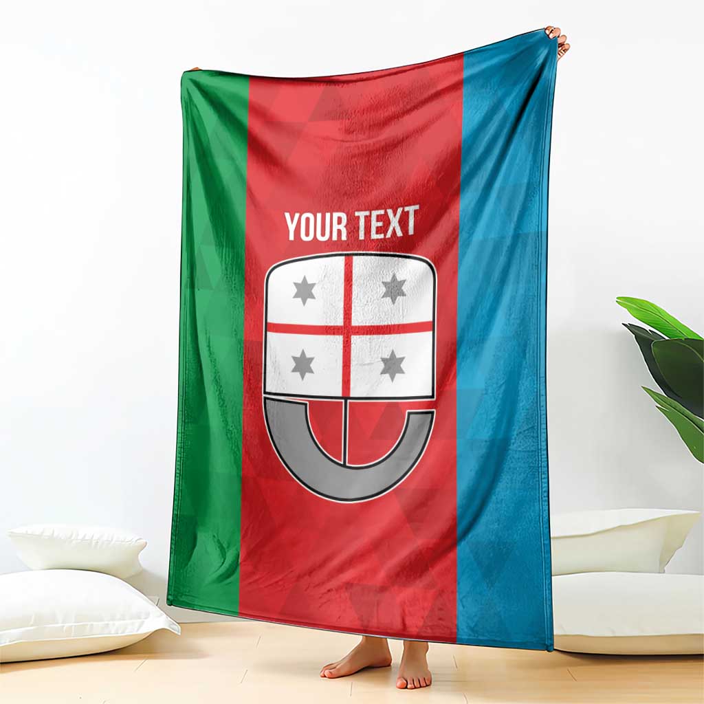 Personalized Italy Liguria Blanket Inspiration Flags Style