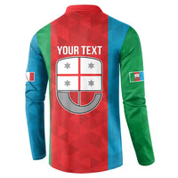 Personalized Italy Liguria Button Sweatshirt Inspiration Flags Style