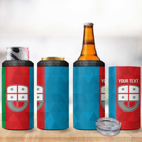 Personalized Italy Liguria 4 in 1 Can Cooler Tumbler Inspiration Flags Style