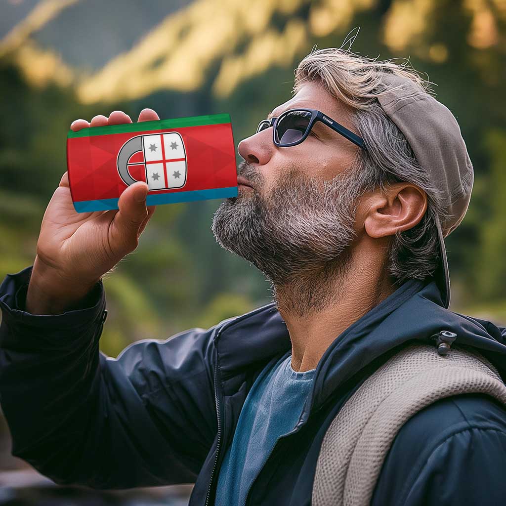 Personalized Italy Liguria 4 in 1 Can Cooler Tumbler Inspiration Flags Style