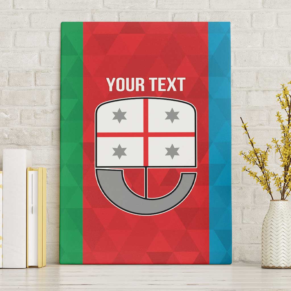 Personalized Italy Liguria Canvas Wall Art Inspiration Flags Style