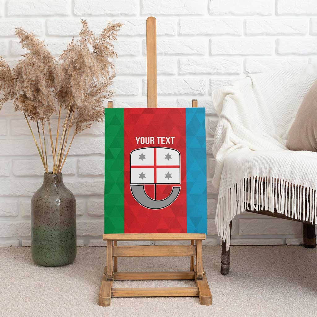 Personalized Italy Liguria Canvas Wall Art Inspiration Flags Style