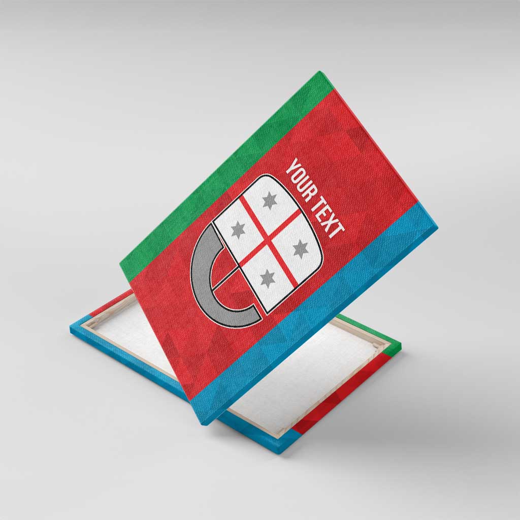 Personalized Italy Liguria Canvas Wall Art Inspiration Flags Style