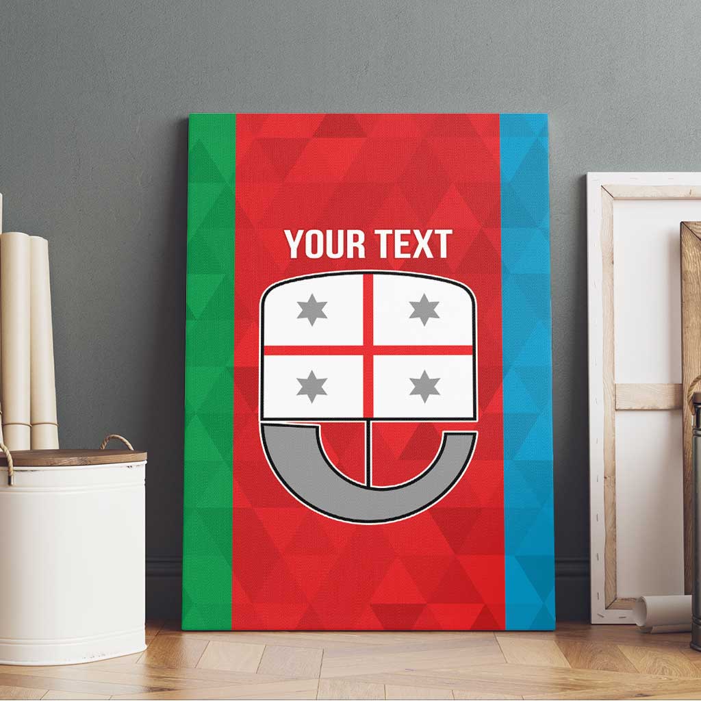Personalized Italy Liguria Canvas Wall Art Inspiration Flags Style