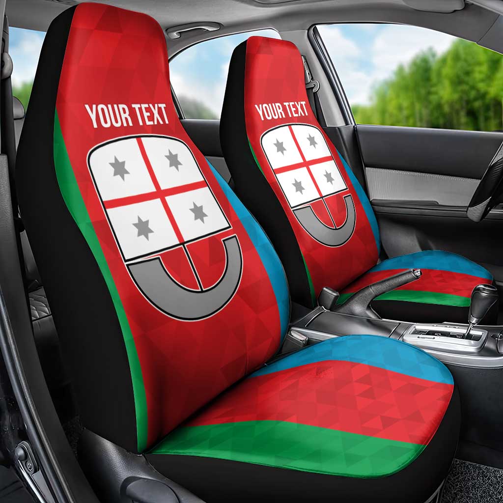 Personalized Italy Liguria Car Seat Cover Inspiration Flags Style