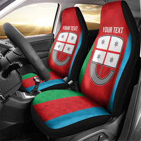 Personalized Italy Liguria Car Seat Cover Inspiration Flags Style