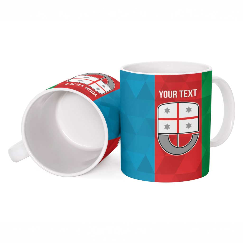 Personalized Italy Liguria Ceramic Mug Inspiration Flags Style - Wonder Print Shop