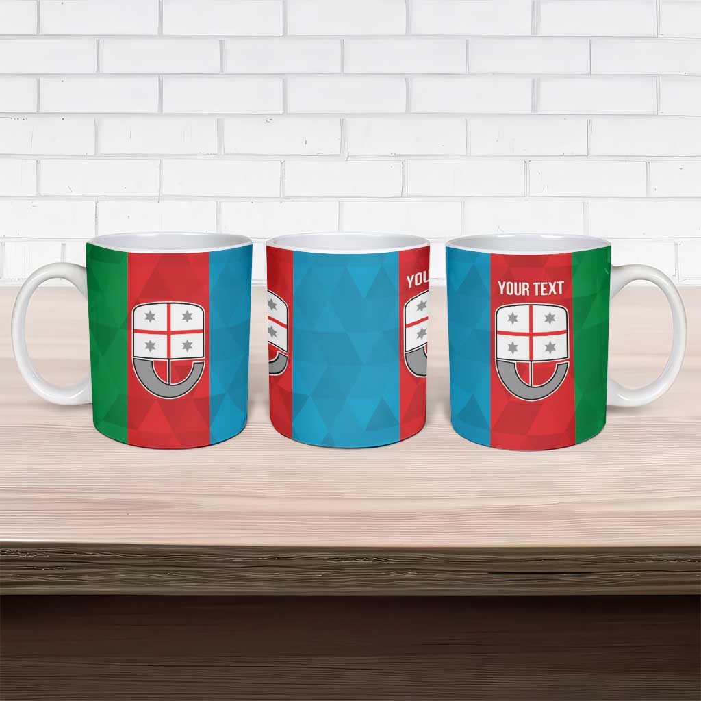 Personalized Italy Liguria Ceramic Mug Inspiration Flags Style - Wonder Print Shop