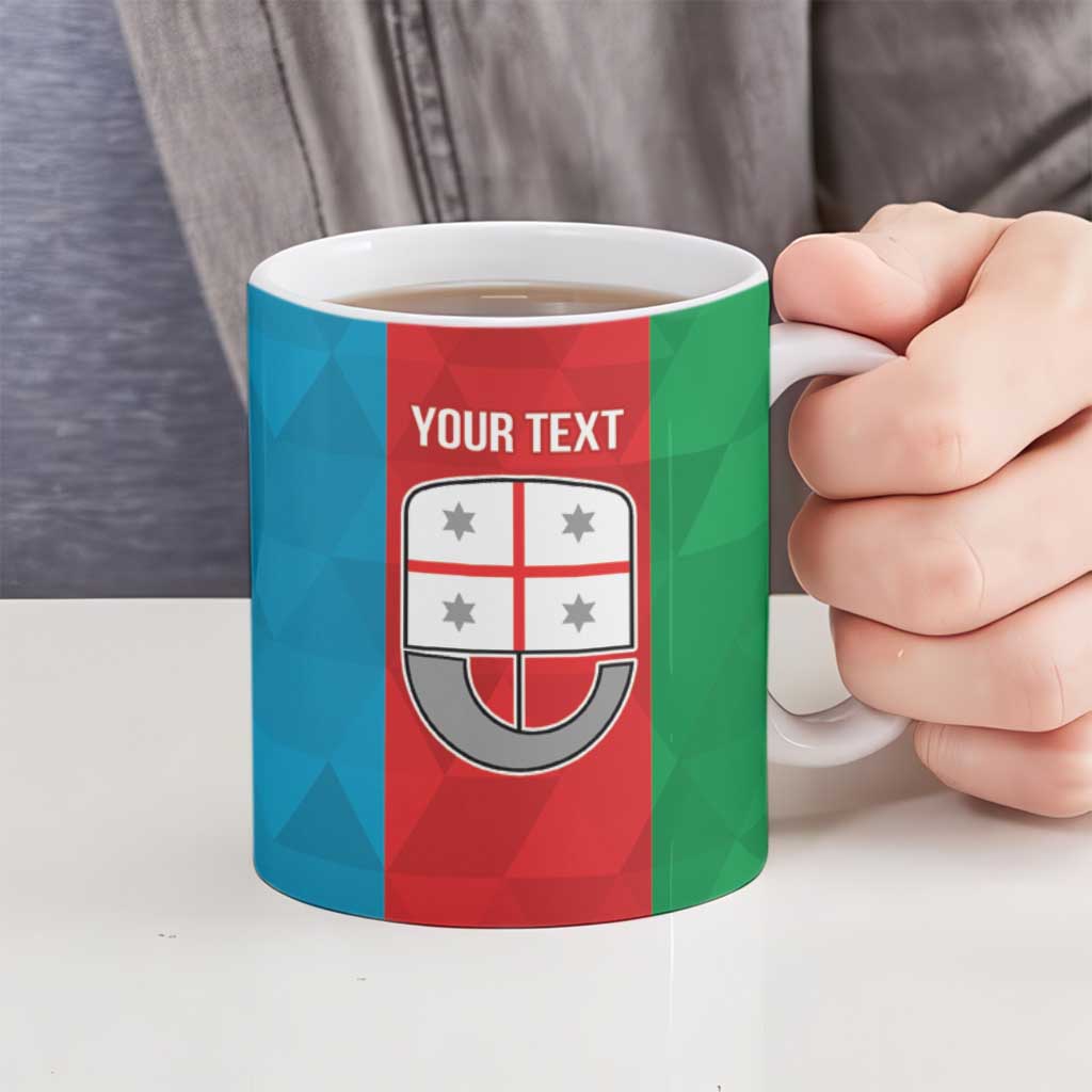 Personalized Italy Liguria Ceramic Mug Inspiration Flags Style - Wonder Print Shop