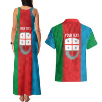 Personalized Italy Liguria Couples Matching Tank Maxi Dress and Hawaiian Shirt Inspiration Flags Style