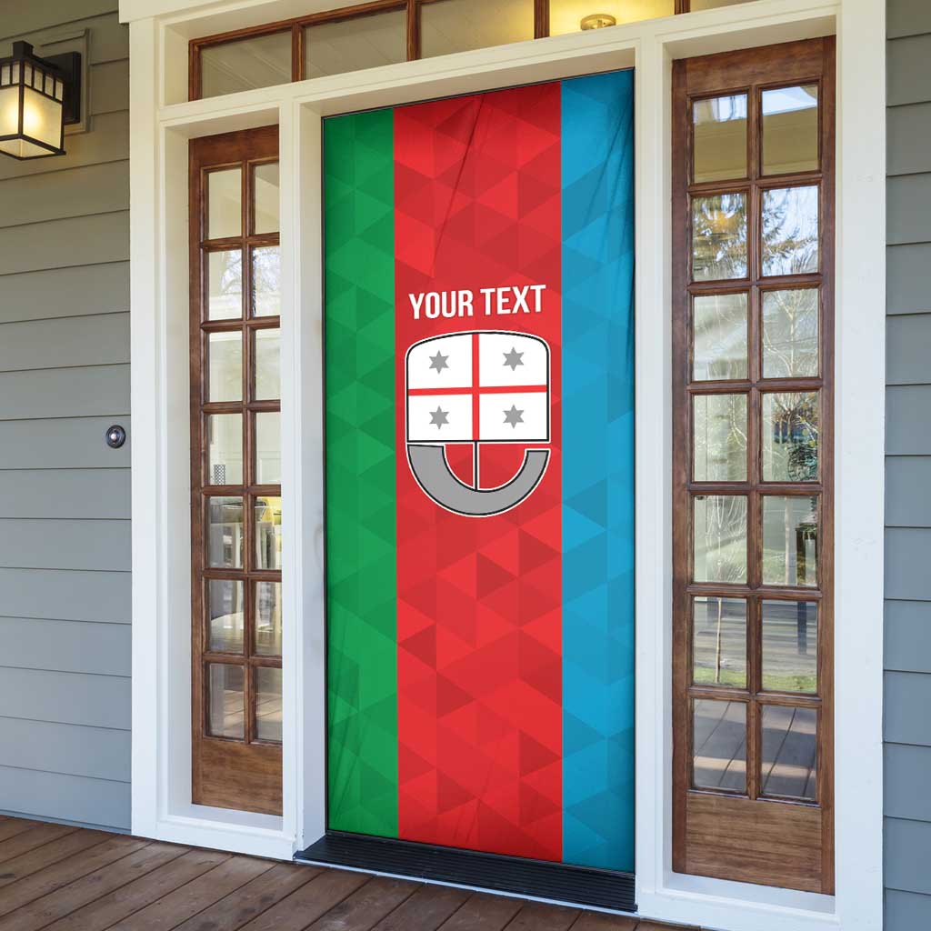 Personalized Italy Liguria Door Cover Inspiration Flags Style - Wonder Print Shop