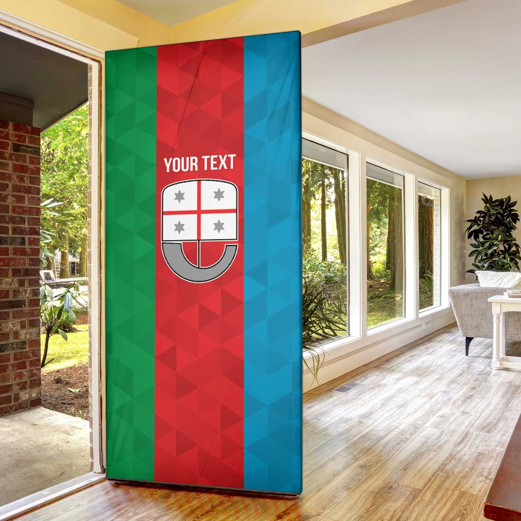Personalized Italy Liguria Door Cover Inspiration Flags Style - Wonder Print Shop