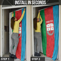 Personalized Italy Liguria Door Cover Inspiration Flags Style - Wonder Print Shop