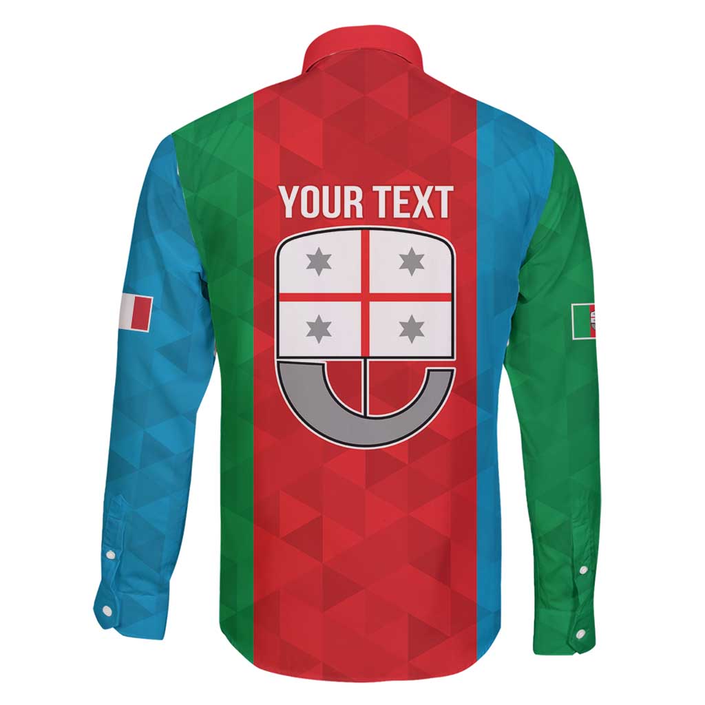 Personalized Italy Liguria Family Matching Long Sleeve Bodycon Dress and Hawaiian Shirt Inspiration Flags Style